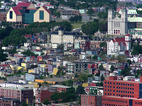 St. John's Rooms from Signal Hill